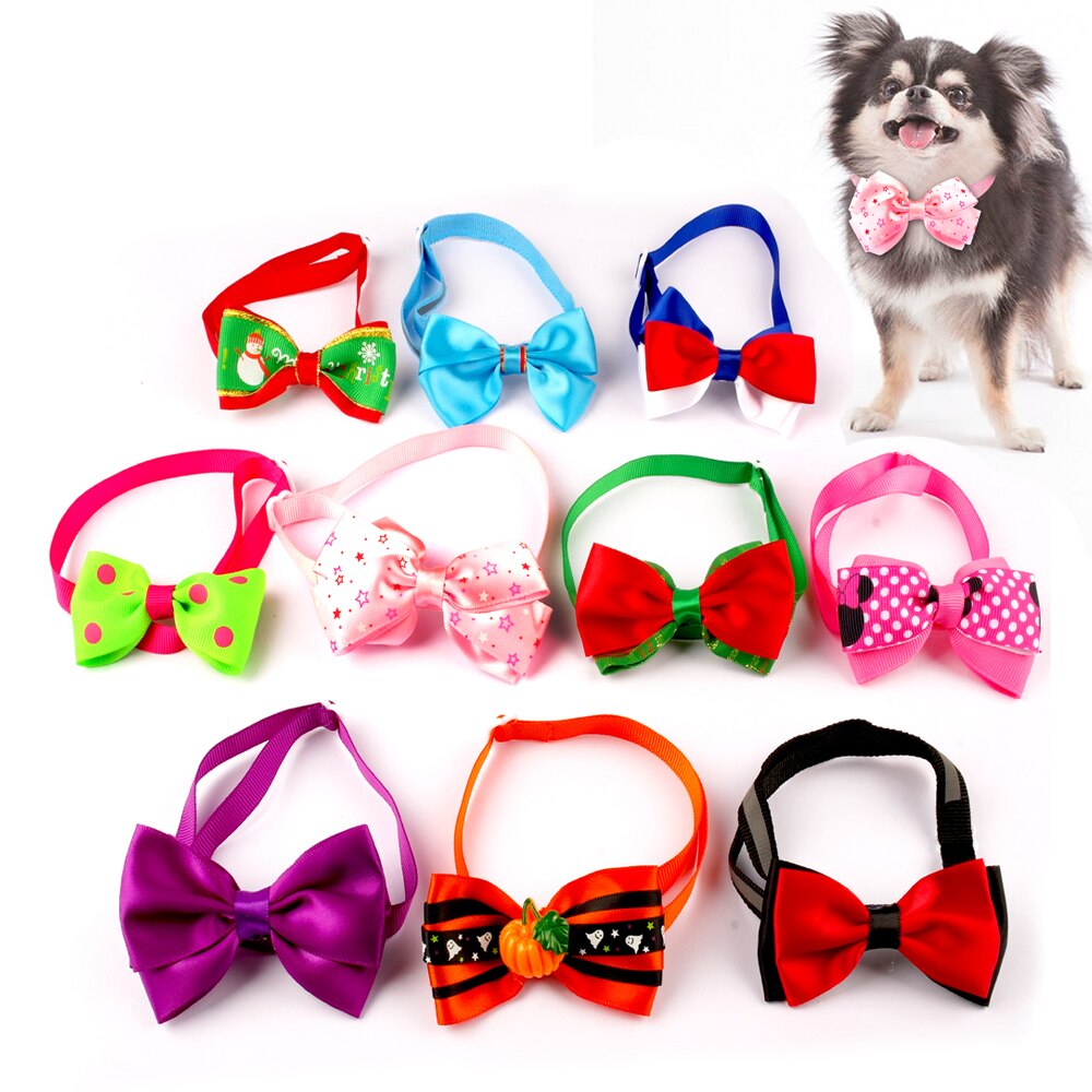 10pcs Dog Cat Bow Tie Dog  Accessories Kitten - Waldessae, the best pet supplies ever