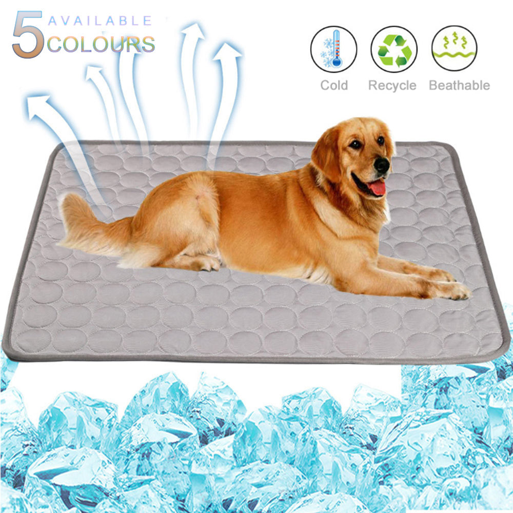 Pet Summer Portable Ice Silk Cooling Pad - Waldessae, the best pet supplies ever