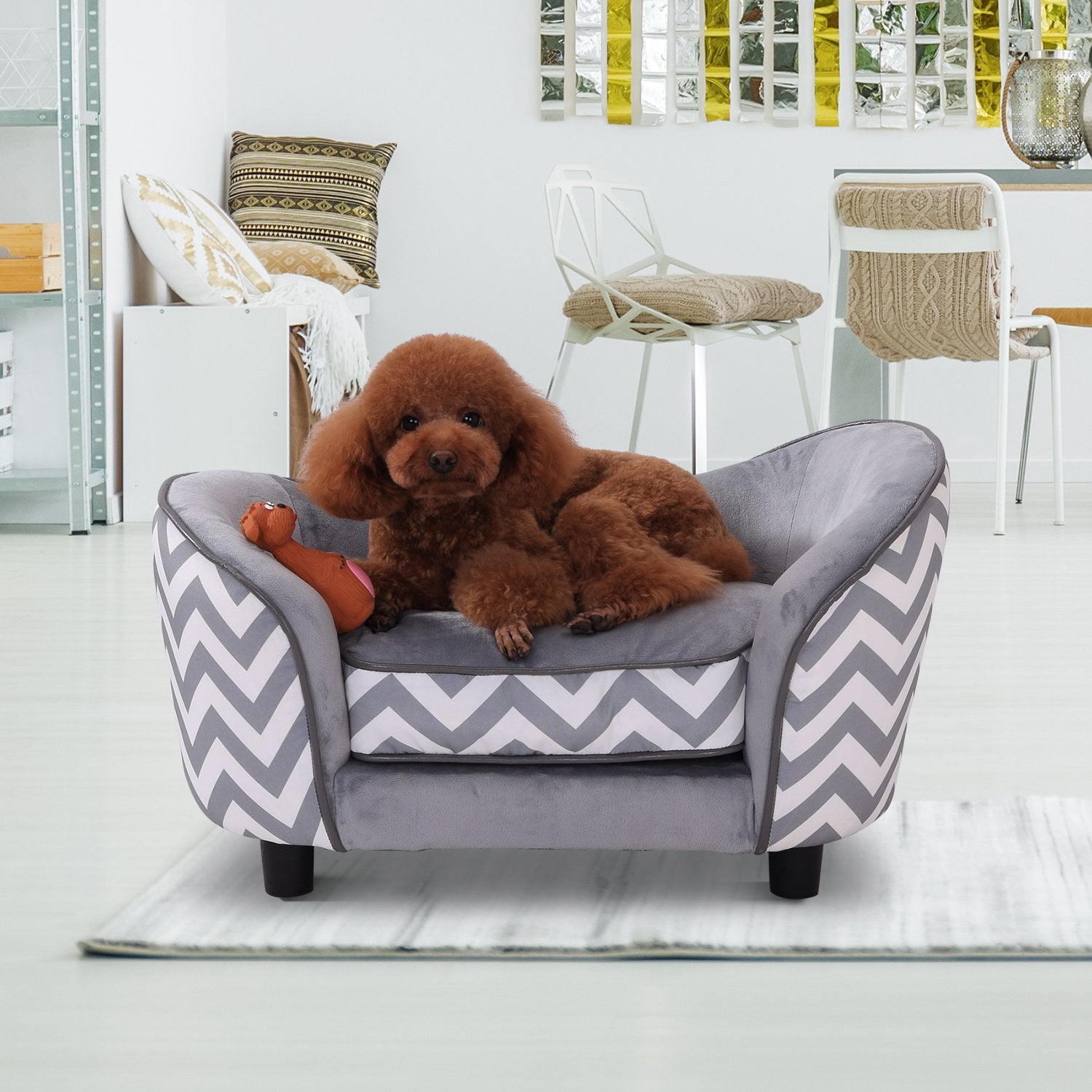 PawHut Pet Soft Warm Sofa Elevated Dog Puppy Sleeping Bed Bed Raised - Waldessae, the best pet supplies ever