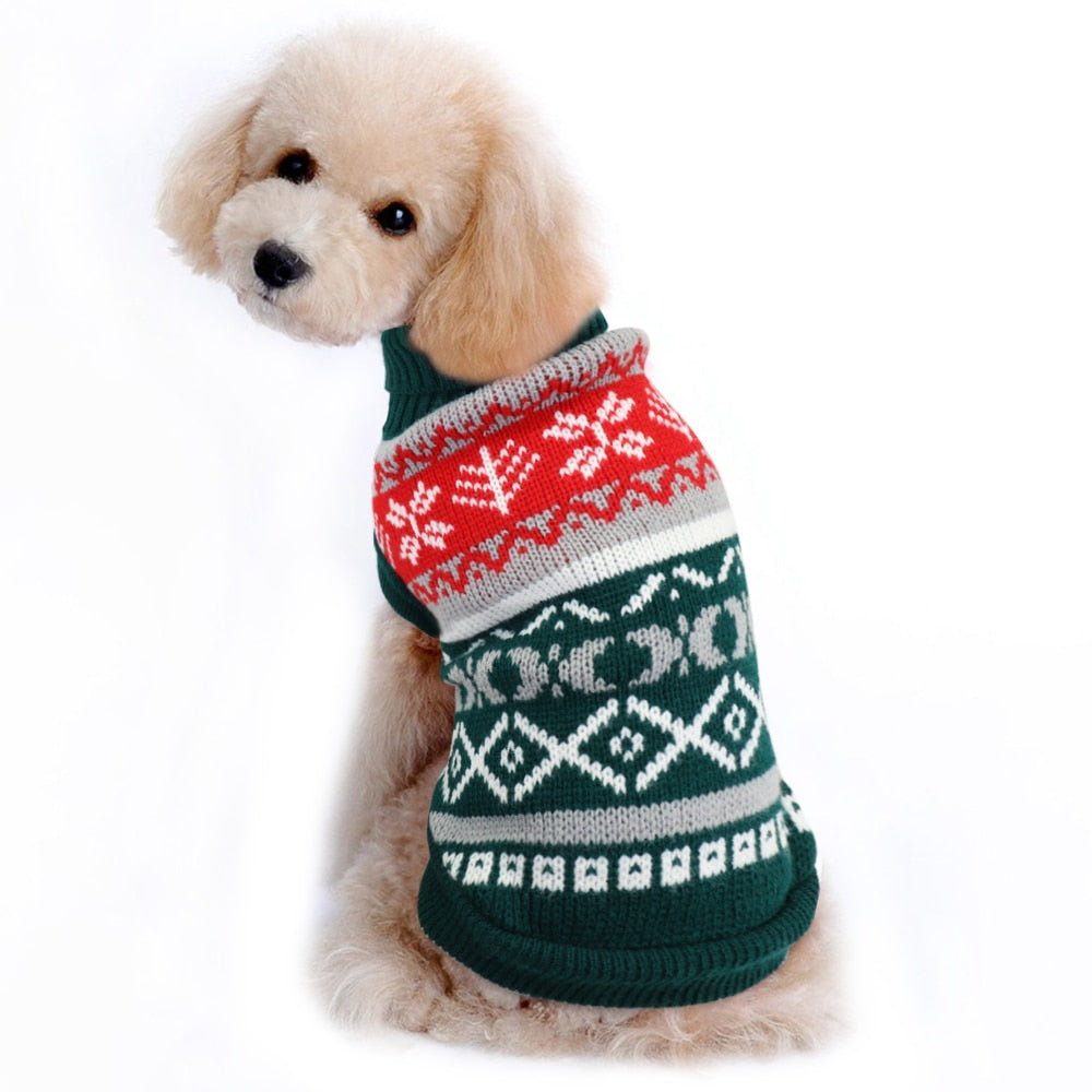 Christmas Cat Clothes Sweater Pet Puppy Knitted - Waldessae, the best pet supplies ever