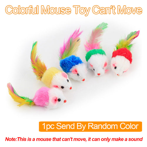 Cute Cat Toys Kitten Funny Rat Safety Plush Fur Toy Little Mouse - Waldessae, the best pet supplies ever