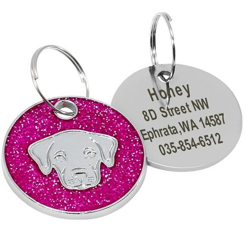 Dog Tag Engraved Pet id Tags Collar Accessories - Waldessae, the best pet supplies ever