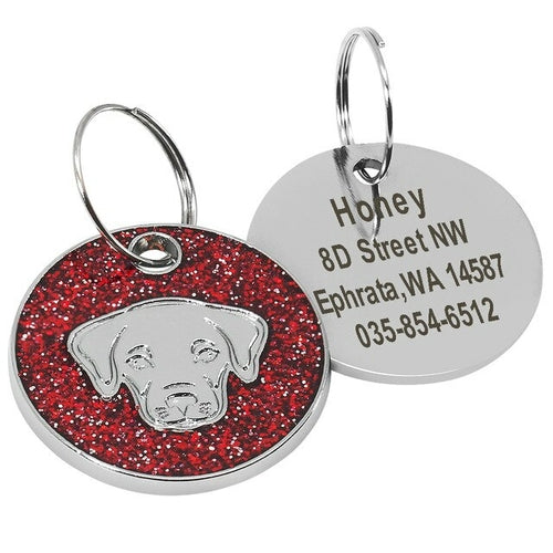 Dog Tag Engraved Pet id Tags Collar Accessories - Waldessae, the best pet supplies ever