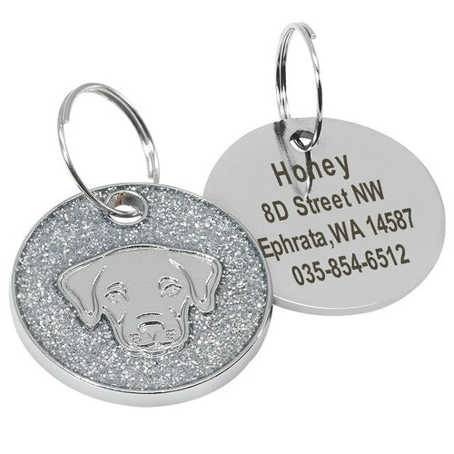 Dog Tag Engraved Pet id Tags Collar Accessories - Waldessae, the best pet supplies ever
