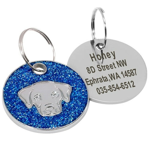 Dog Tag Engraved Pet id Tags Collar Accessories - Waldessae, the best pet supplies ever