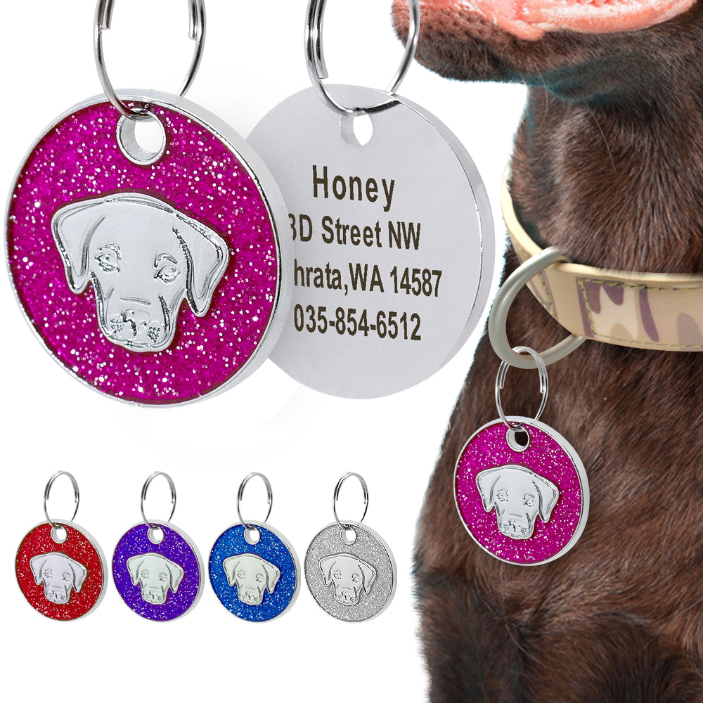 Dog Tag Engraved Pet id Tags Collar Accessories - Waldessae, the best pet supplies ever