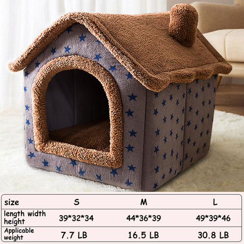 Foldable Deep Sleep Pet Cat House Indoor Warm Cozy Kennel Tent Cat - Waldessae, the best pet supplies ever