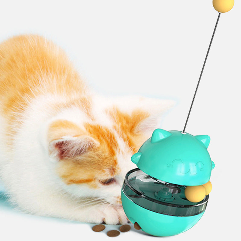 KIMPETS Cats Toy Tumbler Tracks Leaking Food Ball Toys Interactive Cat - Waldessae, the best pet supplies ever