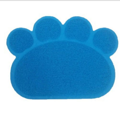 Non slip Pet Cat Litter Mat Paw Print Feeding Bowl Placemat Cat Bed - Waldessae, the best pet supplies ever