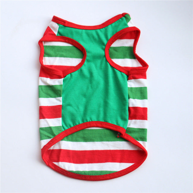 Pet Dog Clothing Cotton Stripe Vest Puppy Cotton - Waldessae, the best pet supplies ever