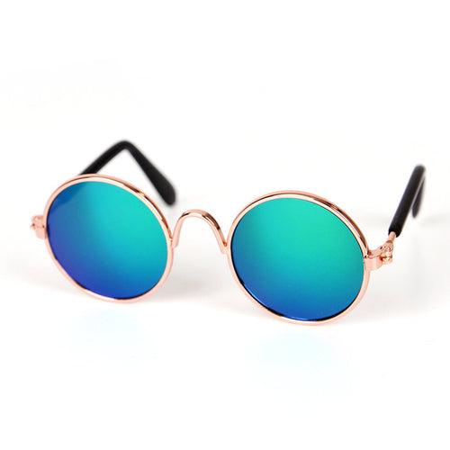 Pet Products Lovely Vintage Round Cat Sunglasses Reflection Eye Wear - Waldessae, the best pet supplies ever