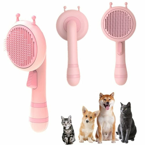 Pumpkin Pet Brush, Self Cleaning Slicker Brush for Shedding Dog Cat - Waldessae, the best pet supplies ever