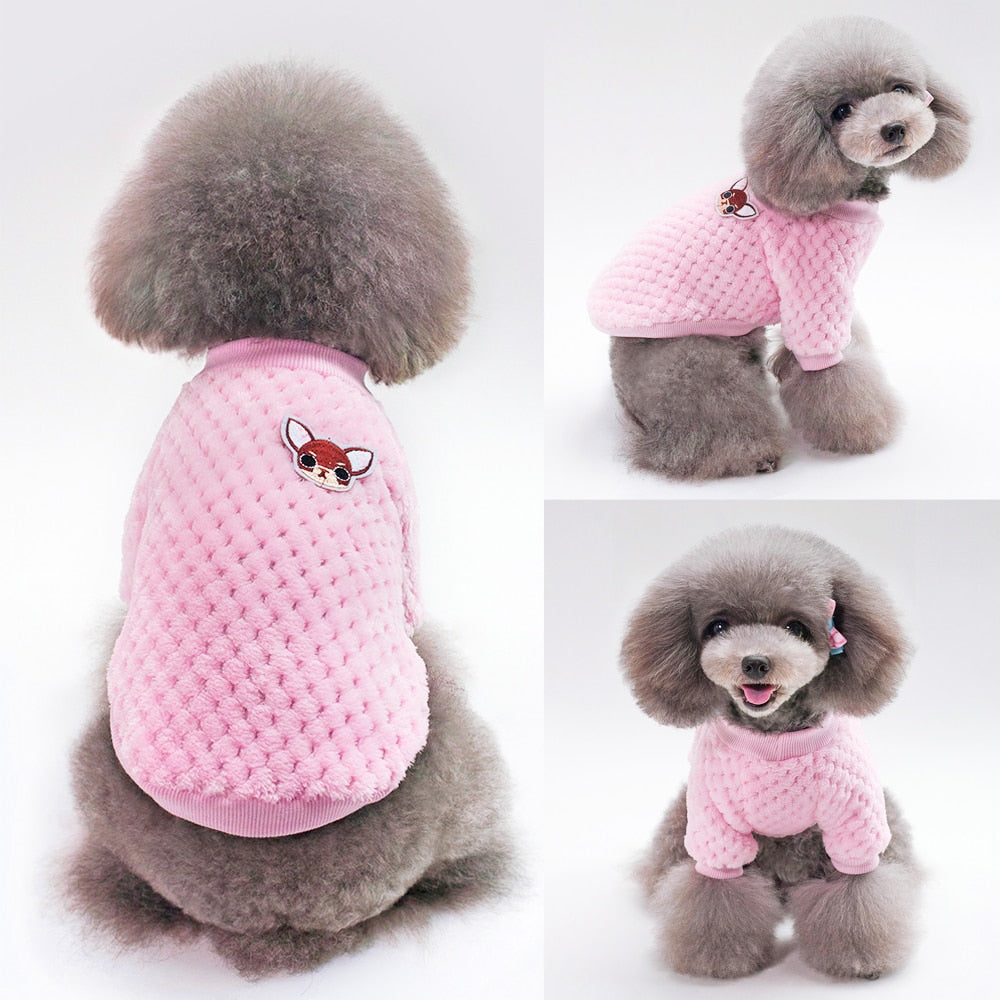 Puppy Dog Clothes Winter Warm Pet Cat Clothes - Waldessae, the best pet supplies ever