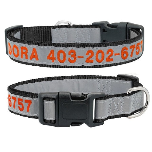 Reflective Custom Dog Collar Personalized - Waldessae, the best pet supplies ever