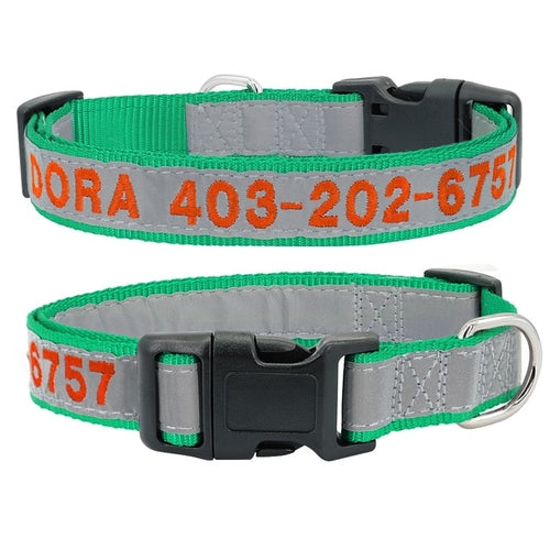 Reflective Custom Dog Collar Personalized - Waldessae, the best pet supplies ever