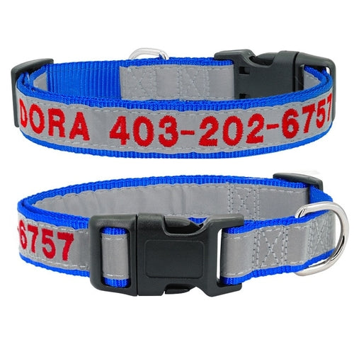 Reflective Custom Dog Collar Personalized - Waldessae, the best pet supplies ever