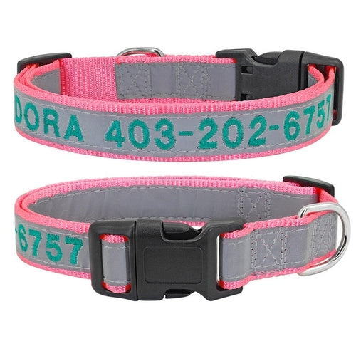 Reflective Custom Dog Collar Personalized - Waldessae, the best pet supplies ever