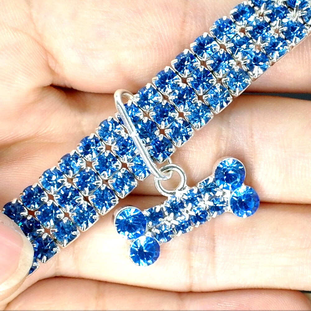 Rhinestone Dog Necklace Collar Pet Dog Accessories - Waldessae, the best pet supplies ever