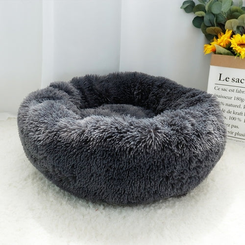 Round Plush Dog Cat Bed Pet House Mat Soft Puppy - Waldessae, the best pet supplies ever