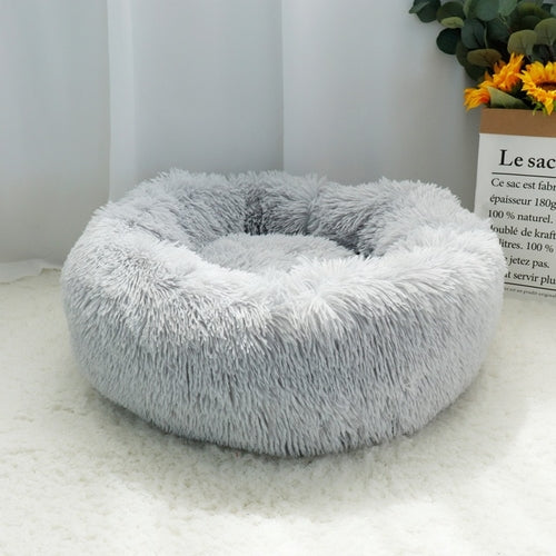 Round Plush Dog Cat Bed Pet House Mat Soft Puppy - Waldessae, the best pet supplies ever