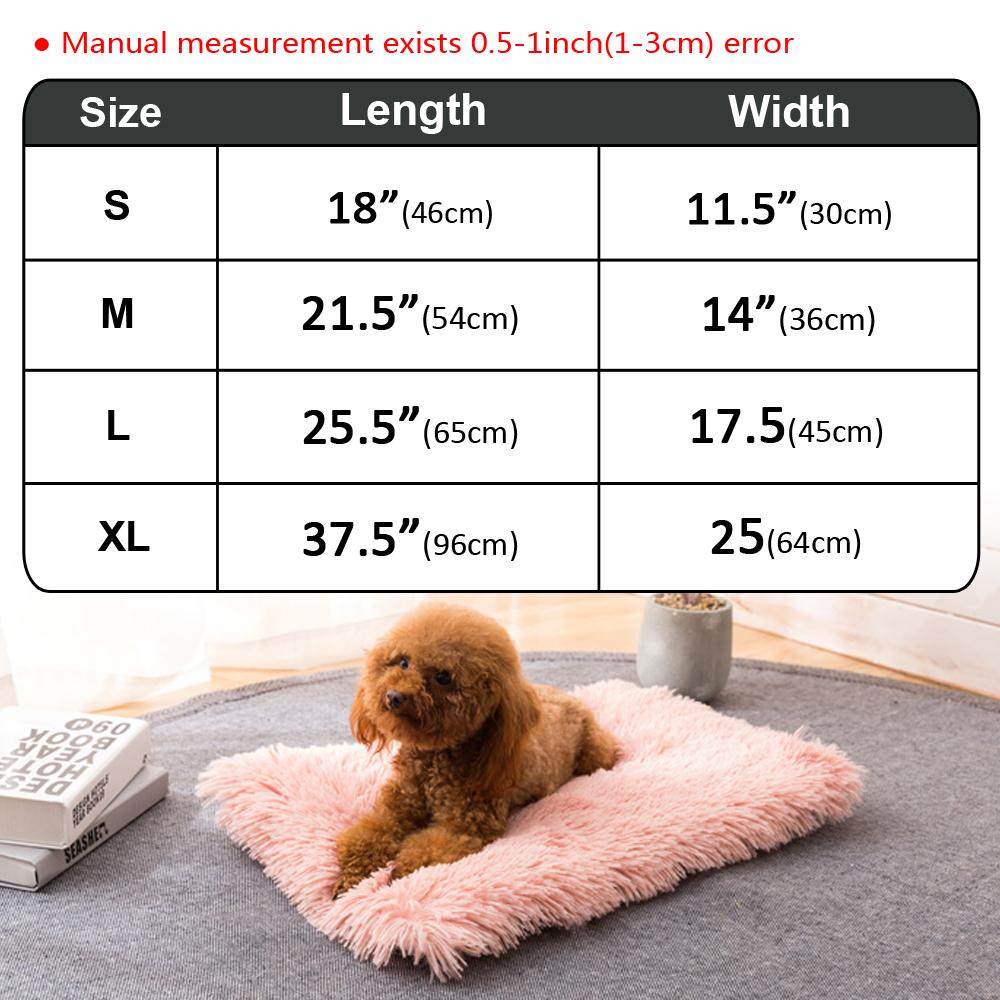 Round Plush Dog Cat Bed Pet House Mat Soft Puppy - Waldessae, the best pet supplies ever