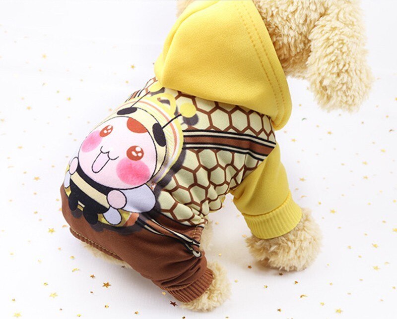 Winter Warm Pet Dog Clothes Four legs Hoodie Small - Waldessae, the best pet supplies ever