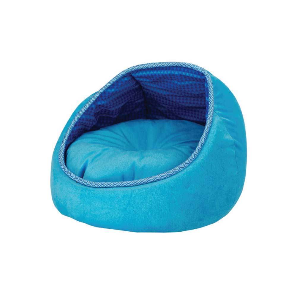 Cat Bed Fleece Blue Monaco Lounge Couch Cave Plush Cushion Pet All For - Waldessae, the best pet supplies ever