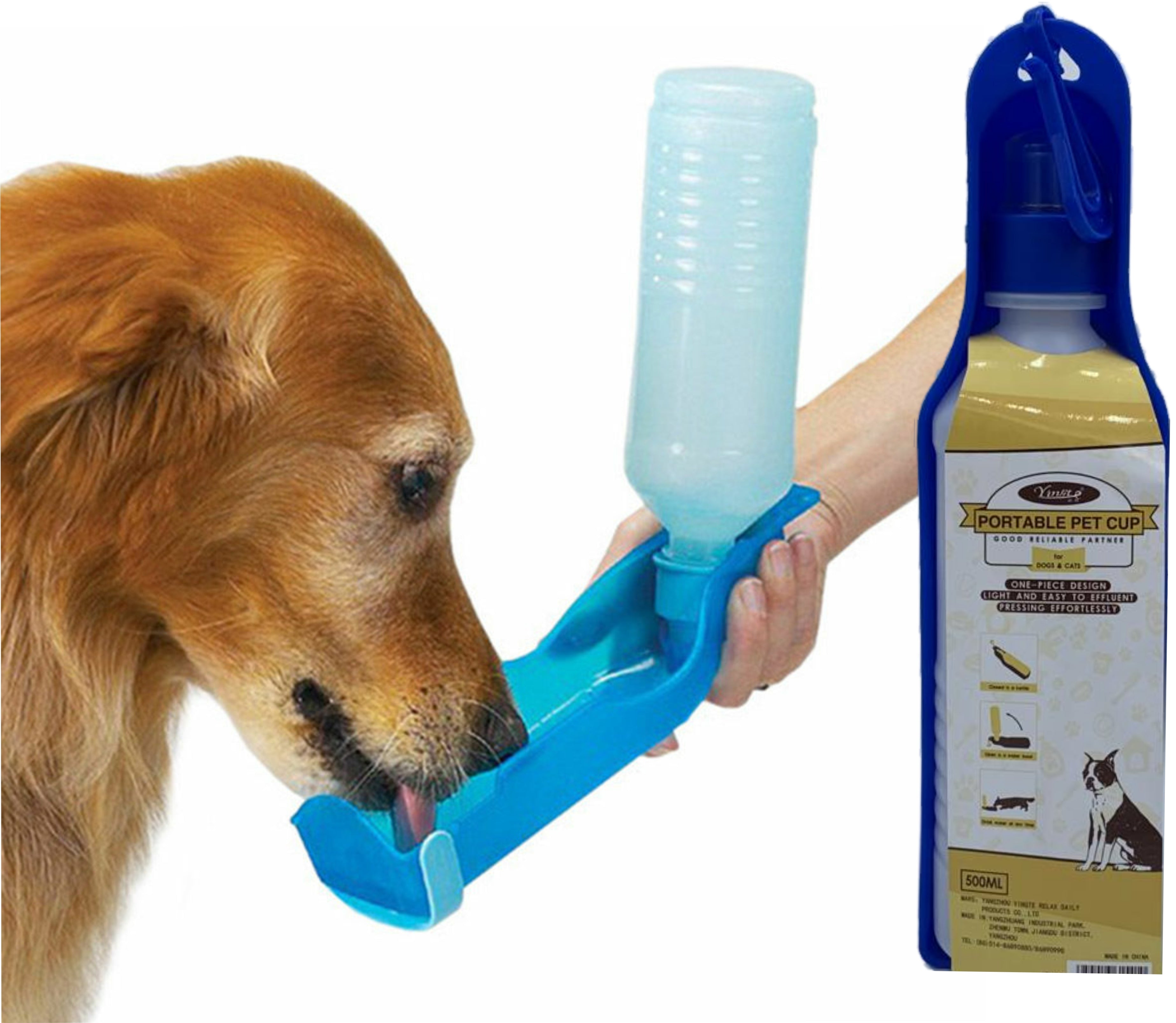 Portable Pet Travel Water Bowl Bottle Feeder Drinking Fountain - Waldessae, the best pet supplies ever